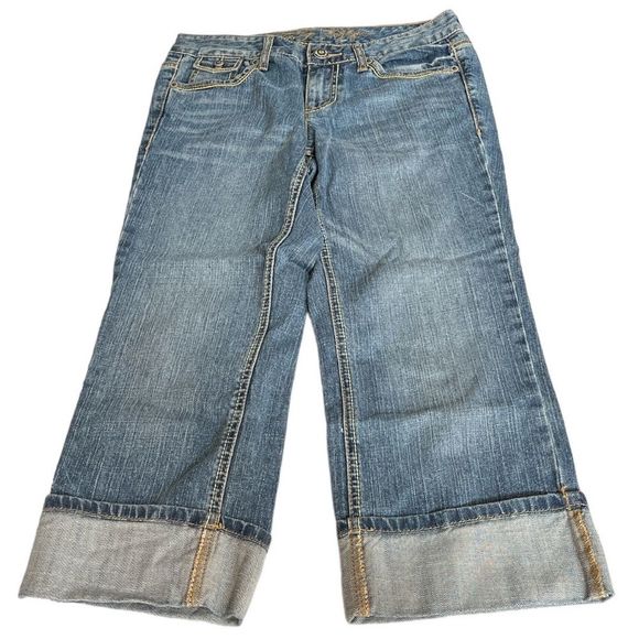 Tommy Hilfiger Capri Cuffed Jeans Blue Size 2 - Picture 9 of 9